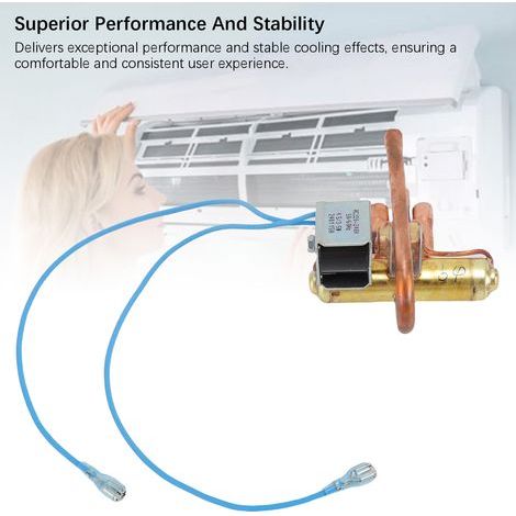4-way copper diverter valve for single-phase 220-240V air conditioner, maintenance spare part (1/4)