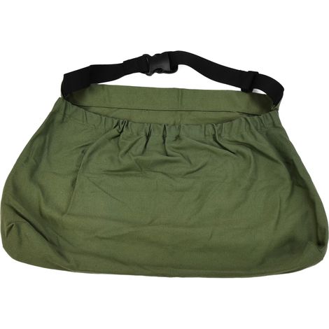 Sac de cueillette pour verger, tablier de récolte ajustable en tissu Oxford, vert militaire, à suspendre à la taille, idéal pour le jardinage en extérieur. (1/5)