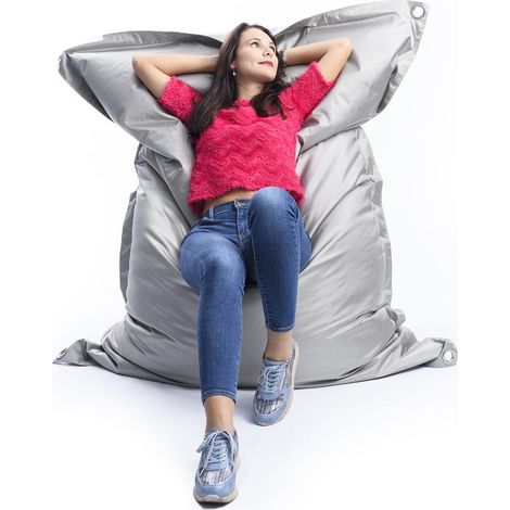 Pouf Extérieur, Outdoor, Jardin, Terrasse, Gris BiG52 IRON RAW (1/5)
