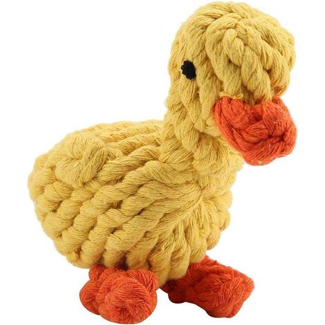 Jouet à Mâcher Canard à Corde Tressée Nettoyage des Dents Jouets pour Chien Chiot Coton Corde Noeud Jouets Mignon Animaux de Compagnie à mâcher Dentition Nettoyage Jouet Interactive Formation Jouet (1/5)