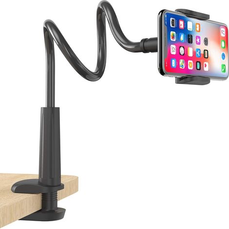 Support flexible pour téléphone portable, bras articulé de 76 cm, compatible 4 à 6,5 pouces