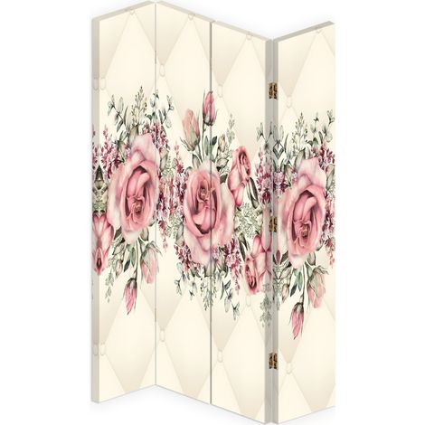 Paravento bilaterale 360, Rose in fiore - 145x170 (1/5)