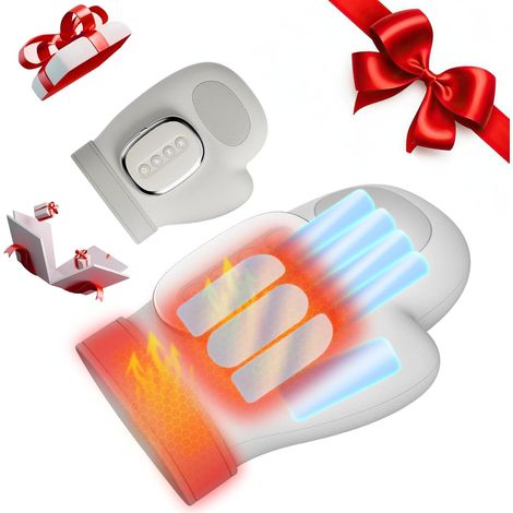 Handheld massager with heat and compression,  hand massager with 3 settings (108°F  121°F),  5 intensity levels,  3 massage modes for arthritis,  wrist and carpal tunnel relief,  hand massage (1/5)