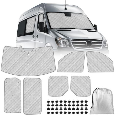 Sonnenschutz für Mercedes Sprinter 2019-2024, 7-teilige Thermomatte, faltbar (1/5)