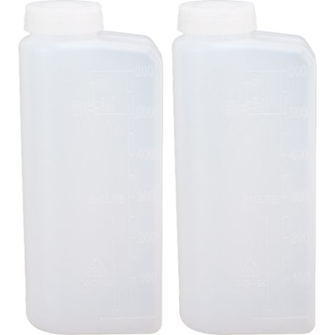 2 Bouteilles 600ml Huile 2 Temps Mélange Essence Contenant Professionnel pour Tronçonneuse Fer à Repasser (1/5)