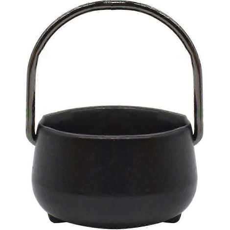 Mini pot miniature suspendu pour maison de poupée, figurine de chaudron miniature décorative pour maison de poupée-A (1/5)