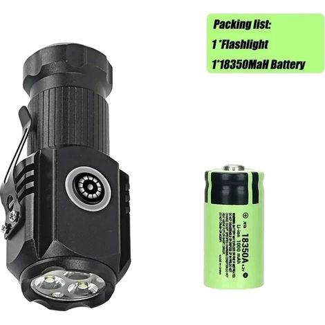 Torcia, potente LED, design impermeabile, RGB (1/2)