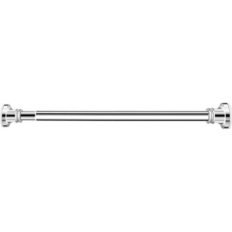 Verstellbare Teleskop-Duschvorhangstange, Silber, 68–235 cm, ohne Bohren und rostbeständig, für Badezimmer und Fenster