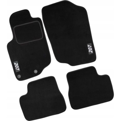Peugeot 207 06-12. Tapis de sol en velours avec essuie-glaces HAFT 207 B (1/5)