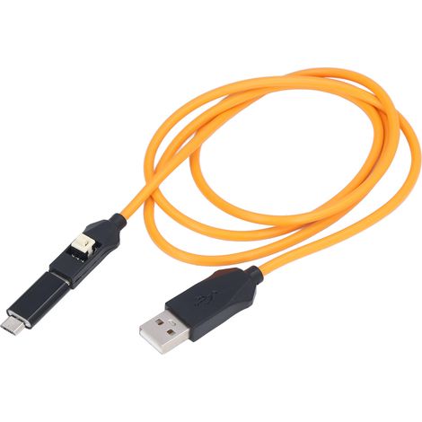 Câble d'ingénierie de court-circuit de 1 mètre de profondeur avec port USB et interrupteur pour la réparation de téléphones portables (1/5)