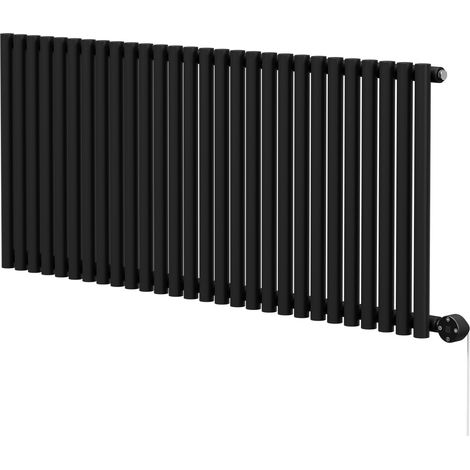 Wholesale Domestic Sinclair Colore Matt Black 600mm x 1395mm Horizontal Digital Thermostatic Single Panel Electric Radiator (1/5)