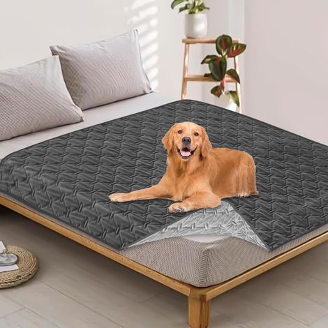 Housse imperméable, réversible, antidérapante et lavable pour chiot, protection pour meubles, 200 x 130 cm