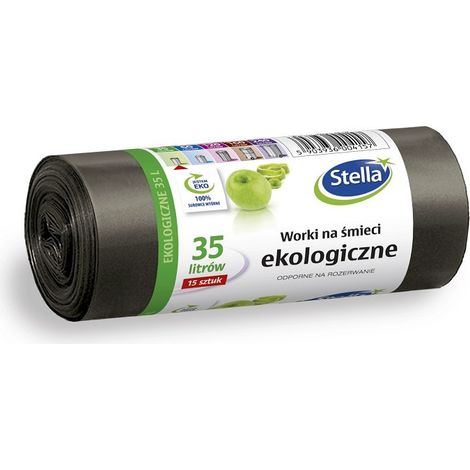 Sacs poubelle écologiques 35 l, 15 pièces STELLA
