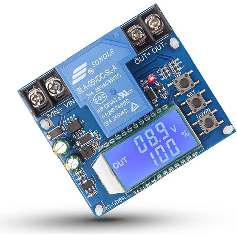 Module de Protection Numérique de Contrôle de Batterie 30 A avec Écran LCD pour Lithium et Plomb-Acide Programmable (1/5)