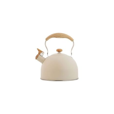 Bouilloire sifflante en acier inoxydable 2,5L – Compatible induction et gaz – Poignée ergonomique anti-brûlure – Sifflet fort (1/5)
