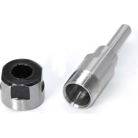 Rallonge de mandrin fraise 6mm a 6mm acier carbone pour defonceuse gravure bois (1/5)