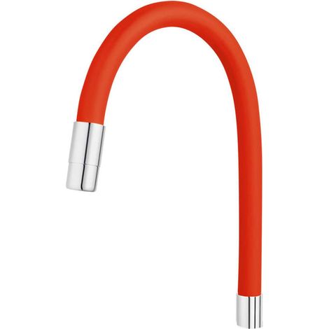 Novaservis Accesorios - Manguera para mezclador de fregadero, rojo/cromo RAM70710,0CV
