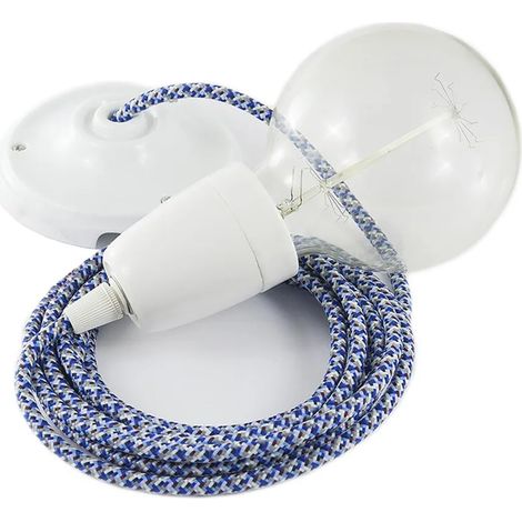 Lampada sospensione creative-cables rx03 pixel porcellana altezza regolabile (1/3)
