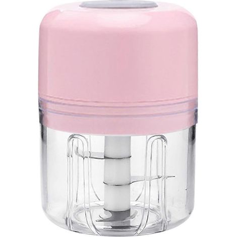 Mini hachoir électrique rechargeable, petit robot culinaire avec agitateur C (1/5)