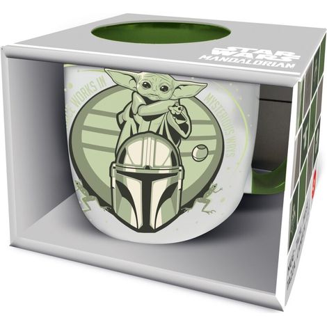 Stor – ELITE-KERAMIKTASSE, 380 ml, in einer GROGU-MANDALORIAN-Geschenkbox
