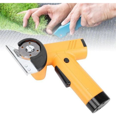 Ciseaux Électriques - Sans Fil - Batterie Rechargeable - Coupe Carton Cuir Plastique Jusqu'à 11 mm - Verrouillage Sécurité - 350 g - Jaune