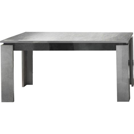 Table repas design allogeable aspect béton ciré 2 tons - HAMPTON (1/4)