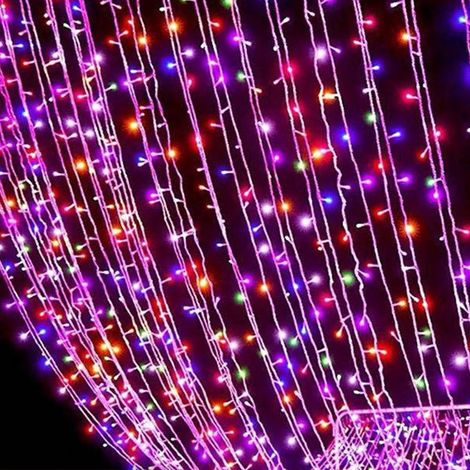 Guirlande Lumineuse Solaire - 300 LED avec Télécommande - Étanche IP65 - Pour Jardin Extérieur Fête Mariage Décoration Intérieure - 1 Pièce (1/5)