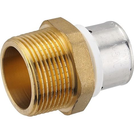 Pressfitting-Übergang 32 x 3,0 mm - 1 1/4 Zoll Außengewinde für MV-Rohr (1/2)