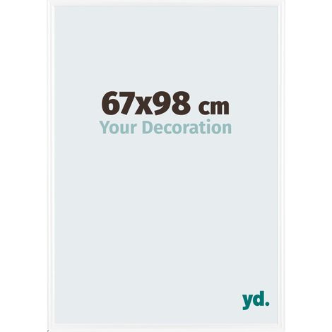 yd. - Cadre photo 67x98 - Blanc Brillant - Plastique - Bordeaux