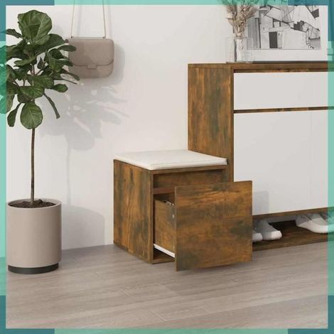 820517 Tiroir bote Chêne fumé 40,5x40x40 cm Bois d'ingénierie (1/5)