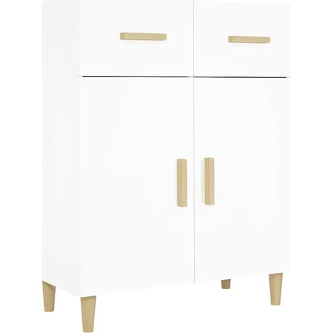 Sideboard/Anrichte/Buffet Weiß 69,5x34x89 cm Holzwerkstoff LXWW786987 (1/5)
