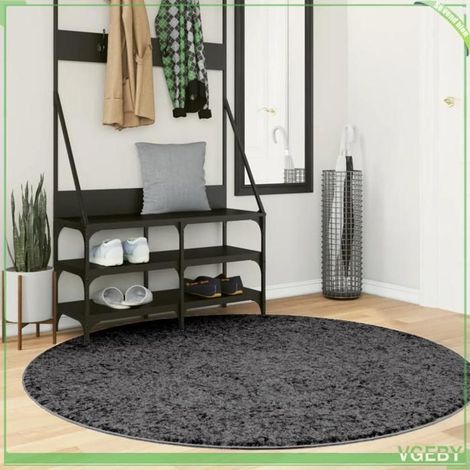 Tapis - FAFEISY - 375480 OVIEDO - Anthracite - 160 cm - 100% polyester (1/5)