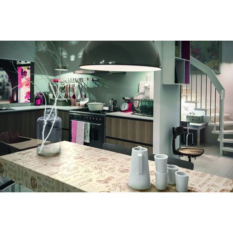 d-c-table® Tischdecke Manhattan Ristretto 150 cm rund, creme Tischdecke