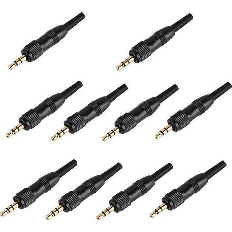 10 Pièces 3.5Mm Stéréo Screw Verrouillage Audio Verrou Connecteur pour Sennheiser pour Sony Nady Audio2000S Micro Spare (1/5)