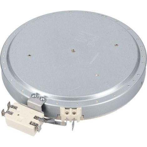 Foyer radiant 1700W - Diamètre : 200 mm pour four, cuisinière Whirlpool, Bosch, Bauknecht, Laden - 480121101516