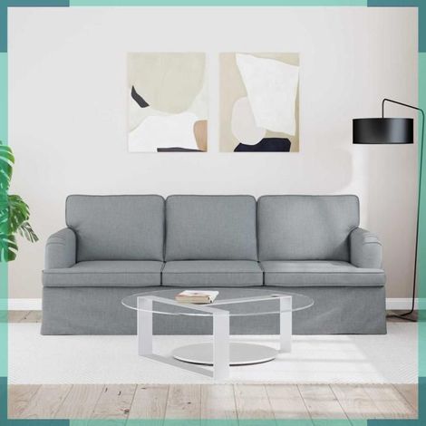 Canapé - 42024497 - Gris clair - Tissu - 201 x 80 x 85 cm (1/5)