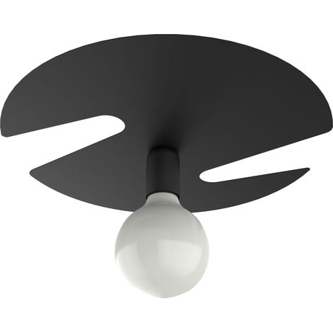 LUMICOM COAST Plafoniera, 1XE27, max 42W, metallo, matt black, D.40cm