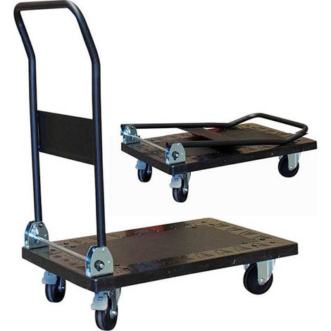 Carrello ribaltabile con piano in polipropilene - carico max 300kg - 805007180
