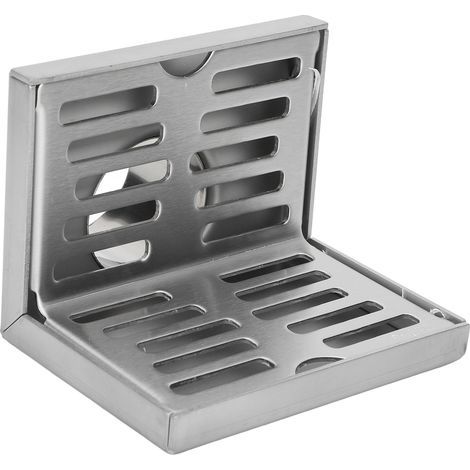 Eckwandkanal, 10 cm lang, seitlicher Abgang für 50-mm-Rohr, 90°-Bodenablauf (1/5)