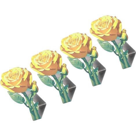 Pinces À Nappe - Acier Inoxydable Antirouille - Motif Rose Décoratif - Pour Mariages Événements Extérieur - Lot De 12