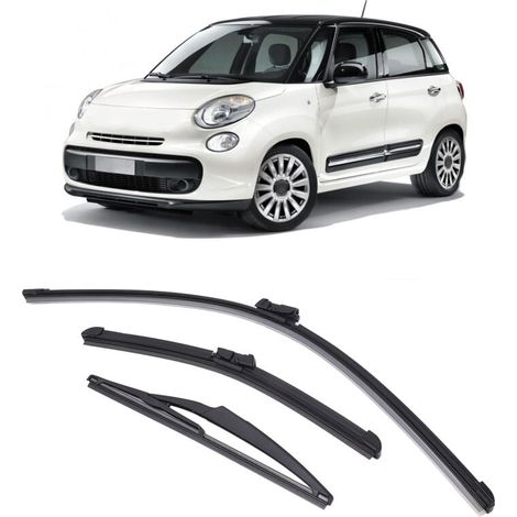 Juego de brazos limpiaparabrisas JOPHEK compatible con Fiat 500 500C 500L 2009-2023 (1/4)