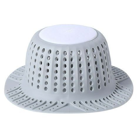 Filtre à cheveux pour siphon de sol de salle de bain, bouchon anti-cheveux pour lavabo, crépine de baignoire, intercepteur de cheveux pour siphon de lavabo (1/5)