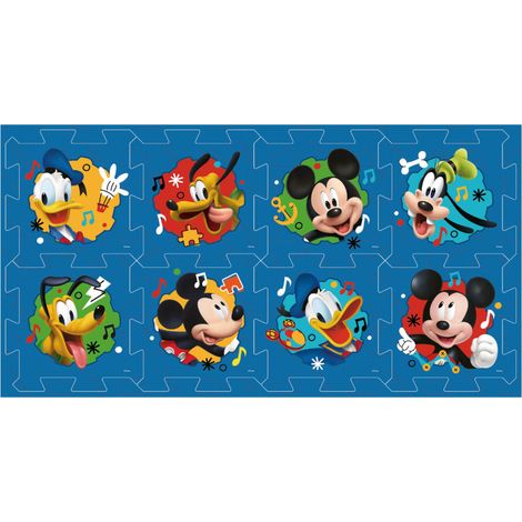 Tapis de Puzzle en Mousse avec sac de rangement - Mickey Mouse
