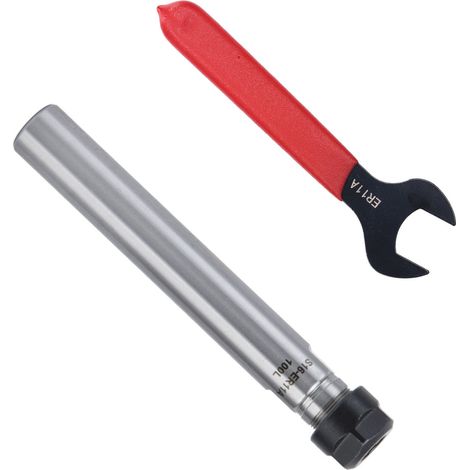 Mandrin de précision ER11 à queue droite avec rallonge de 100mm pour fraiseuse CNC et tour C16‑ER11A‑100L