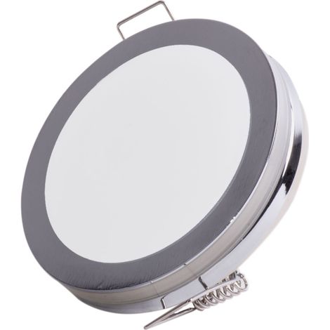 Faretto LED da incasso a soffitto lampada da cucina faretto da incasso a soffitto cromato rotondo, 6W 500lm bianco caldo (1/2)