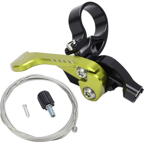 MEROCA Tige de Selle Télescopique pour Vélo, Commutateur de Poste de Selle avec Contrôleur de Pipeline, Noir Vert (1/5)