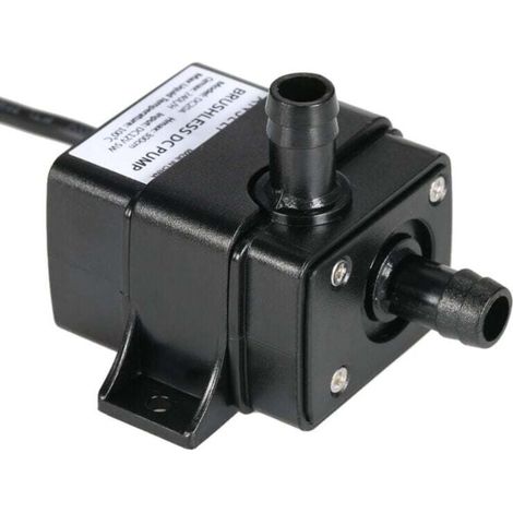 Anself Mini Pompa senza spazzole per acqua e olio DC12V Ultra silenziosa e impermeabile per fontane e acquari 240 L/H 5 W Altezza di sollevamento 3 m 0 100 ℃, (1/4)