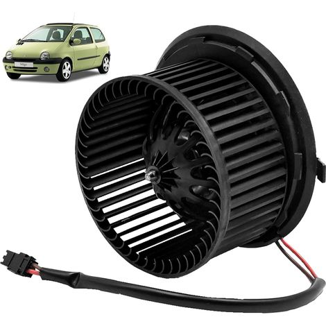 1 Pulseur d'air, 2 fils, connecteur noir, Twingo 1, 1993-2007