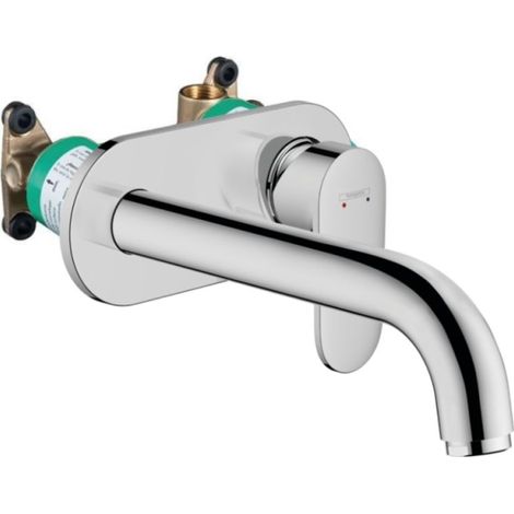 Mitigeur mural lavabo HANSGROHE, Vernis Blend, chromé  + Corps encastré