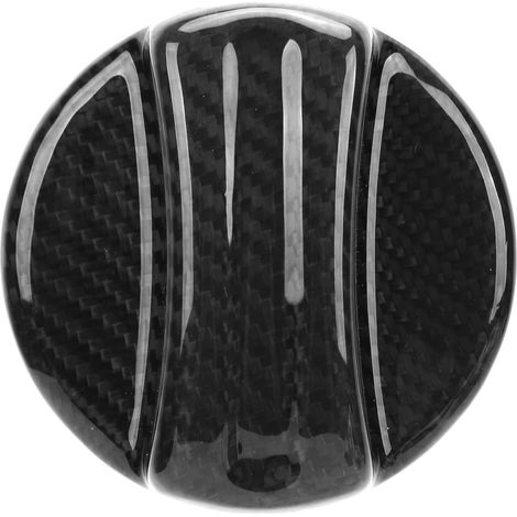 Garniture de Couvercle de Bouchon de Remplissage de Réservoir de Carburant en Fibre de Carbone, Structure Légère et Solide, élégante pour G30 F10 F30 M3 M4, Ajustement sans (BLACK) (1/5)